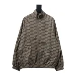 Balenciaga full LOGO stand-up collar windbreaker Jacket