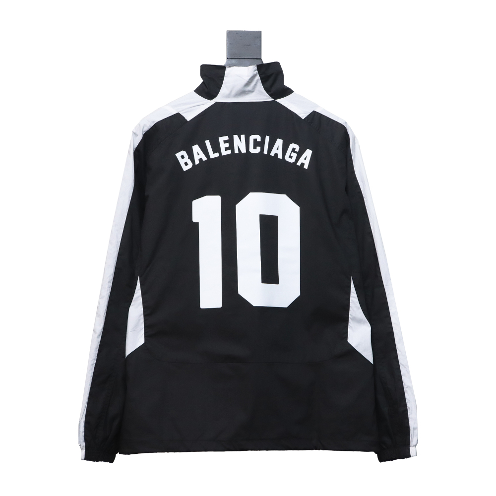  Balenciaga Manchester United black and white splicing No. 10 jacket jacket