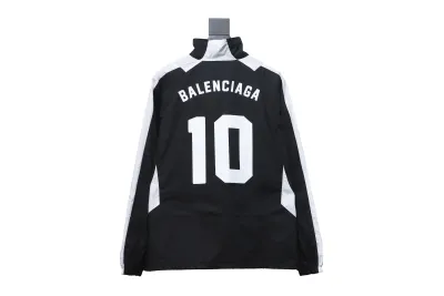  Balenciaga Manchester United black and white splicing No. 10 jacket jacket 02