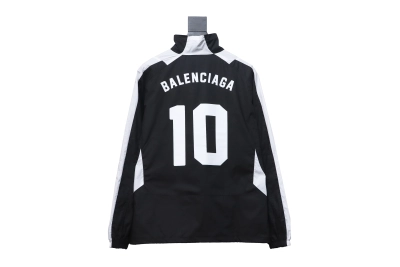  Balenciaga Manchester United black and white splicing No. 10 jacket jacket 02