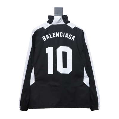  Balenciaga Manchester United black and white splicing No. 10 jacket jacket 02