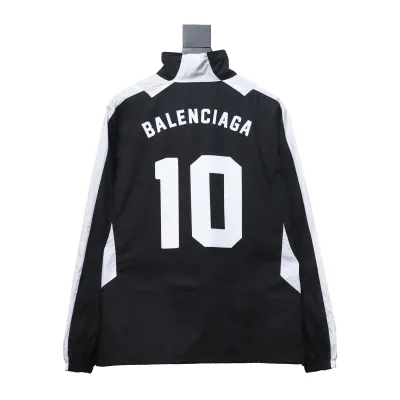  Balenciaga Manchester United black and white splicing No. 10 jacket jacket 02