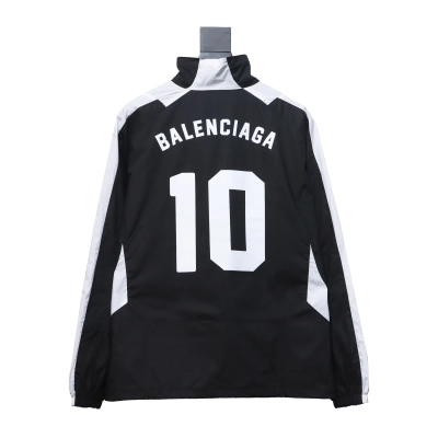 Balenciaga Manchester United black and white splicing No. 10 jacket jacket 02