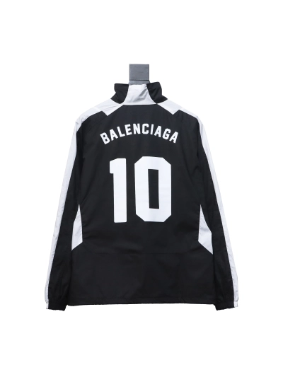  Balenciaga Manchester United black and white splicing No. 10 jacket jacket 02