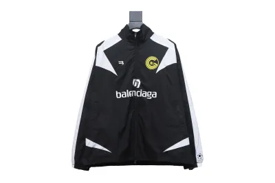  Balenciaga Manchester United black and white splicing No. 10 jacket jacket 01