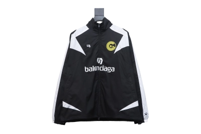  Balenciaga Manchester United black and white splicing No. 10 jacket jacket 01