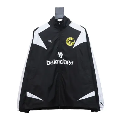  Balenciaga Manchester United black and white splicing No. 10 jacket jacket 01