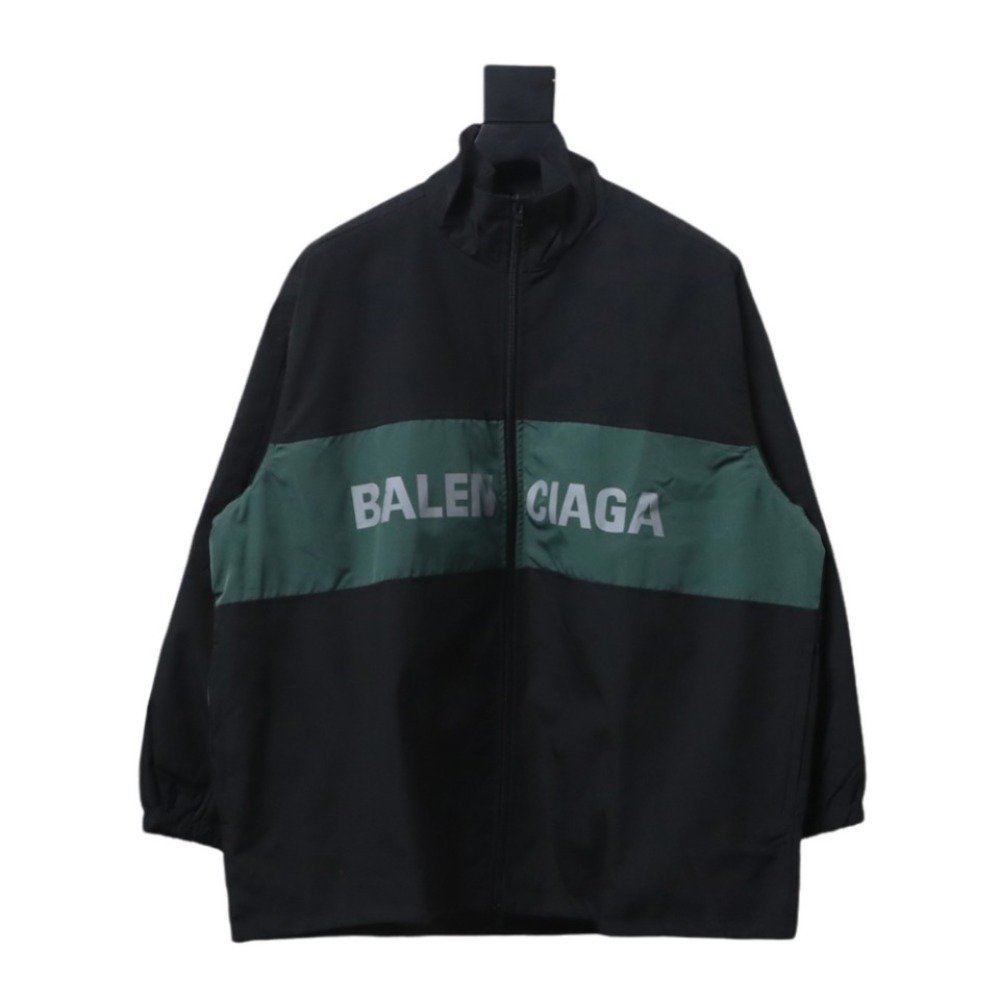  Balenciaga patchwork contrast Windbreaker Jacket 1