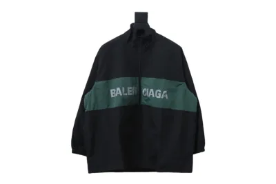  Balenciaga patchwork contrast Windbreaker Jacket 1 01