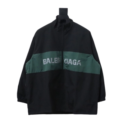 Balenciaga patchwork contrast Windbreaker Jacket 1 01