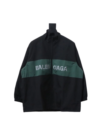  Balenciaga patchwork contrast Windbreaker Jacket 1 01