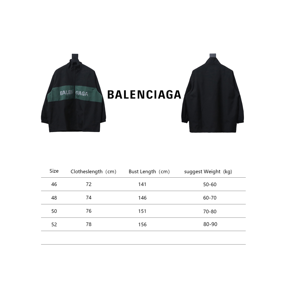  Balenciaga patchwork contrast Windbreaker Jacket 1