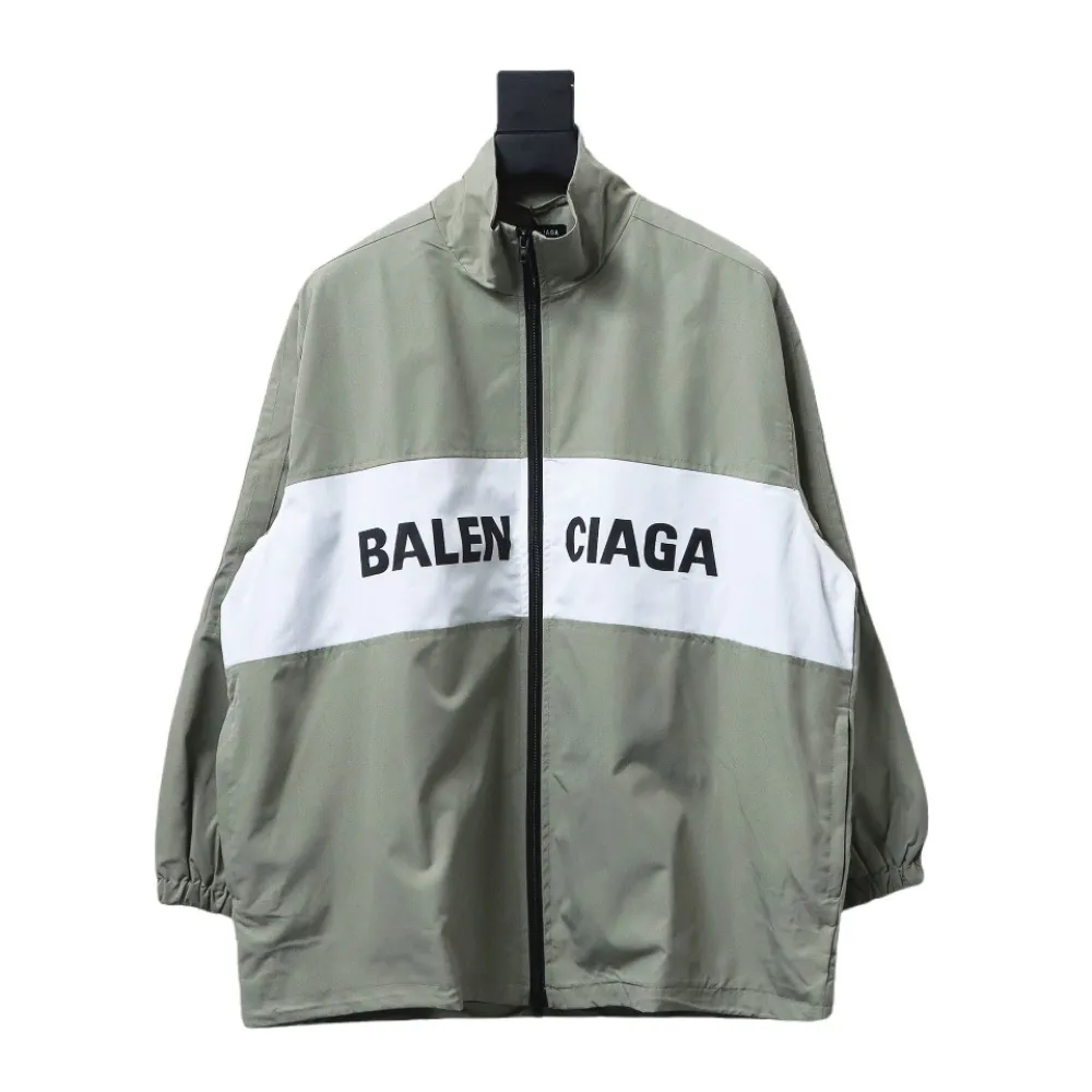 Balenciaga patchwork contrast Windbreaker Jacket 2