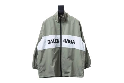  Balenciaga patchwork contrast Windbreaker Jacket 2 01
