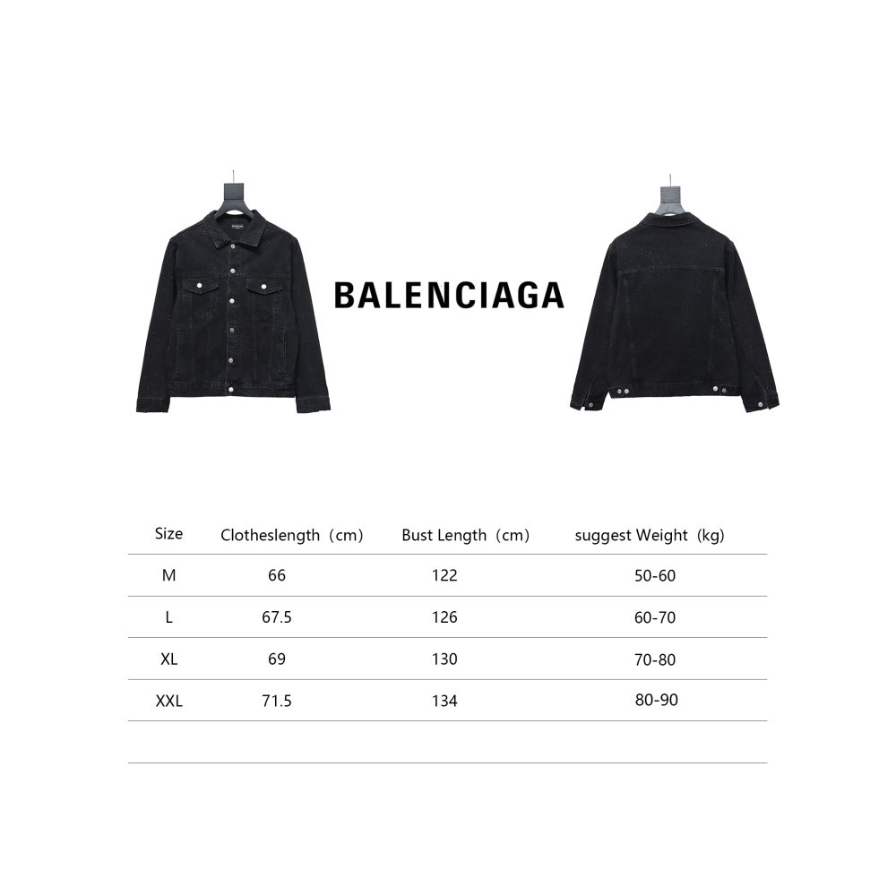 Balenciaga vintage distressed starry sky full diamond hot diamond washed denim Jacket 1