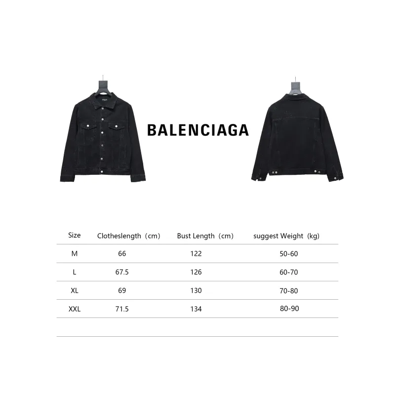 Balenciaga vintage distressed starry sky full diamond hot diamond washed denim Jacket 1