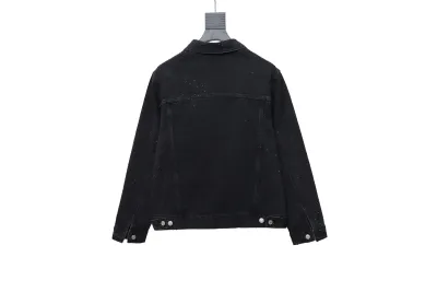  Balenciaga vintage distressed starry sky full diamond hot diamond washed denim Jacket 1 02