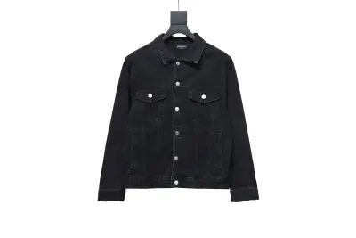  Balenciaga vintage distressed starry sky full diamond hot diamond washed denim Jacket 1 01