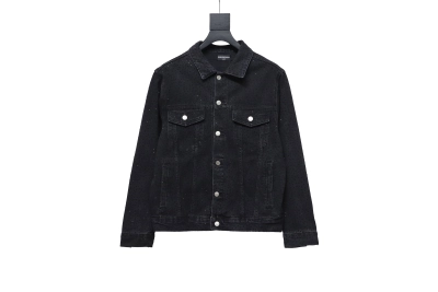  Balenciaga vintage distressed starry sky full diamond hot diamond washed denim Jacket 1 01