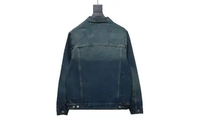  Balenciaga vintage distressed starry sky full diamond hot diamond washed denim Jacket 2 02