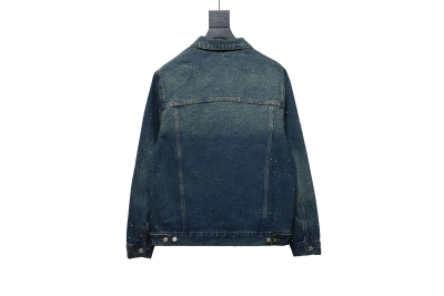  Balenciaga vintage distressed starry sky full diamond hot diamond washed denim Jacket 2 02