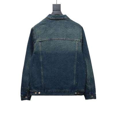  Balenciaga vintage distressed starry sky full diamond hot diamond washed denim Jacket 2 02