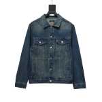  Balenciaga vintage distressed starry sky full diamond hot diamond washed denim Jacket 2