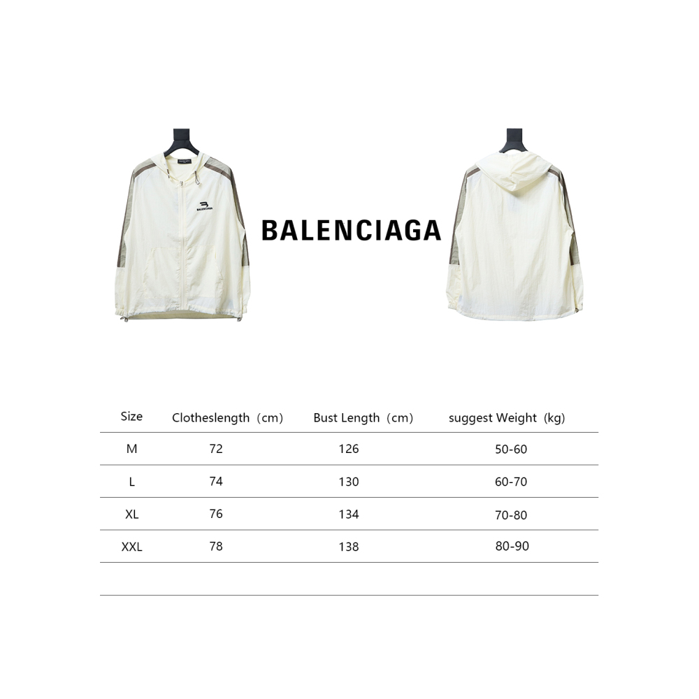  Balenciaga zipper embroidery small label sunscreen long sleeve jacket 1