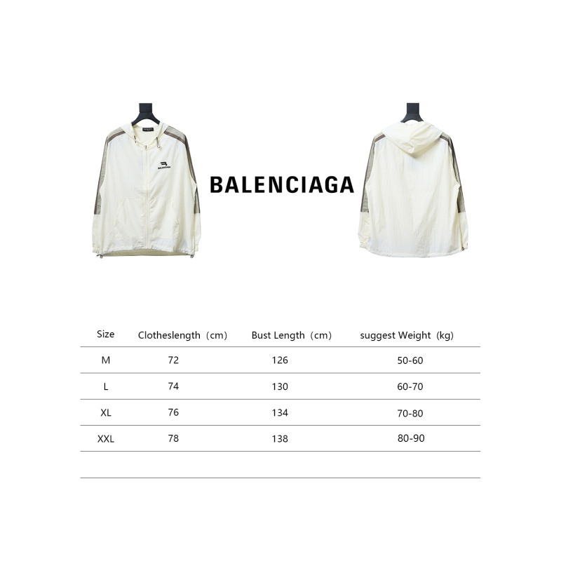  Balenciaga zipper embroidery small label sunscreen long sleeve jacket 1