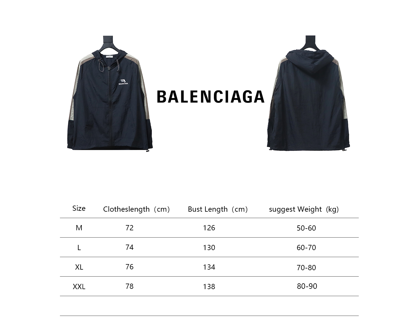 Balenciaga zipper embroidery small label sunscreen long sleeve jacket 2