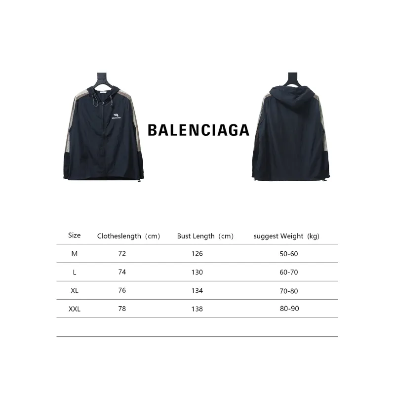 Balenciaga zipper embroidery small label sunscreen long sleeve jacket 2