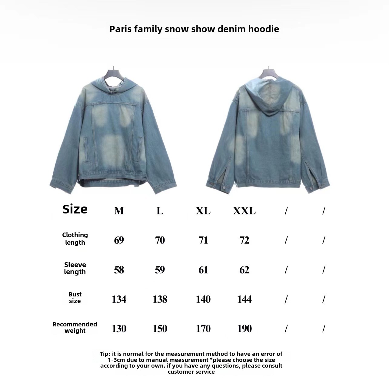 Balenciaga Blizzard show denim jacket