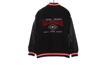 Balenciaga classic double B embroidered baseball jacket 02