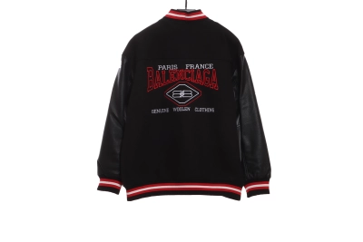 Balenciaga classic double B embroidered baseball jacket 02