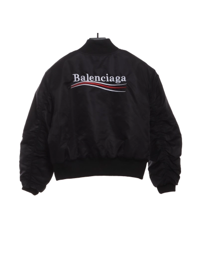 Balenciaga cola embroidered cotton jacket 1 02
