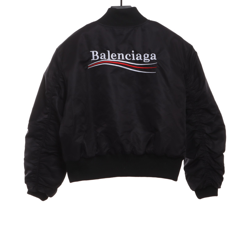  Balenciage cola embroidered cotton jacket 1