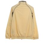  Balenciage contrast stitching stand collar jacket