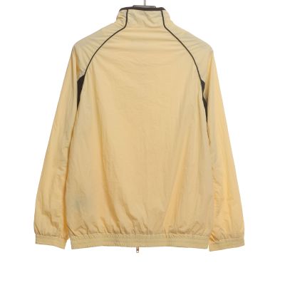  Balenciage contrast stitching stand collar jacket 02