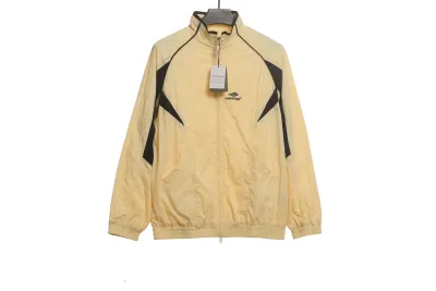 Balenciaga contrast stitching stand collar jacket 01