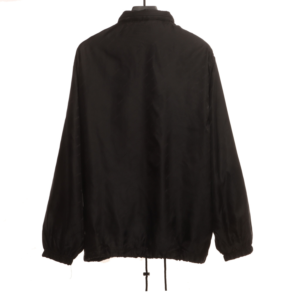  Balenciage dark pattern full print barrage Windbreaker Jacket