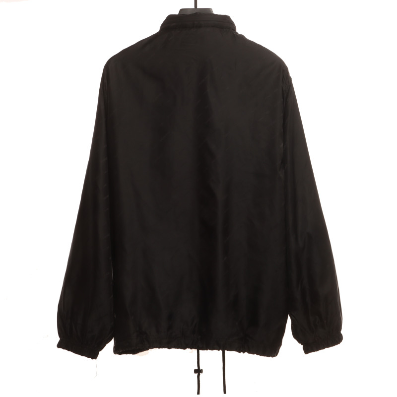  Balenciage dark pattern full print barrage Windbreaker Jacket