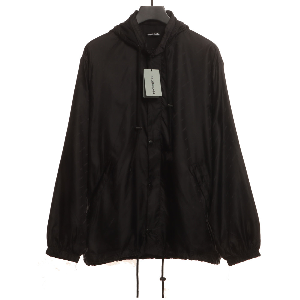  Balenciage dark pattern full print barrage Windbreaker Jacket