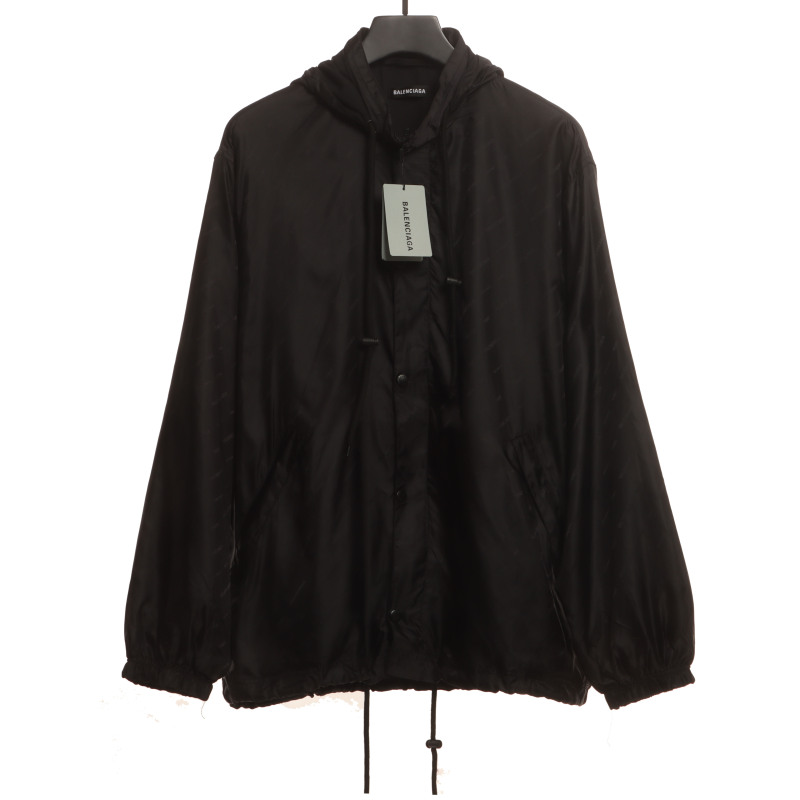  Balenciage dark pattern full print barrage Windbreaker Jacket