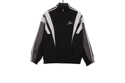 Balenciaga double hook embroidered color matching suit jacket 01