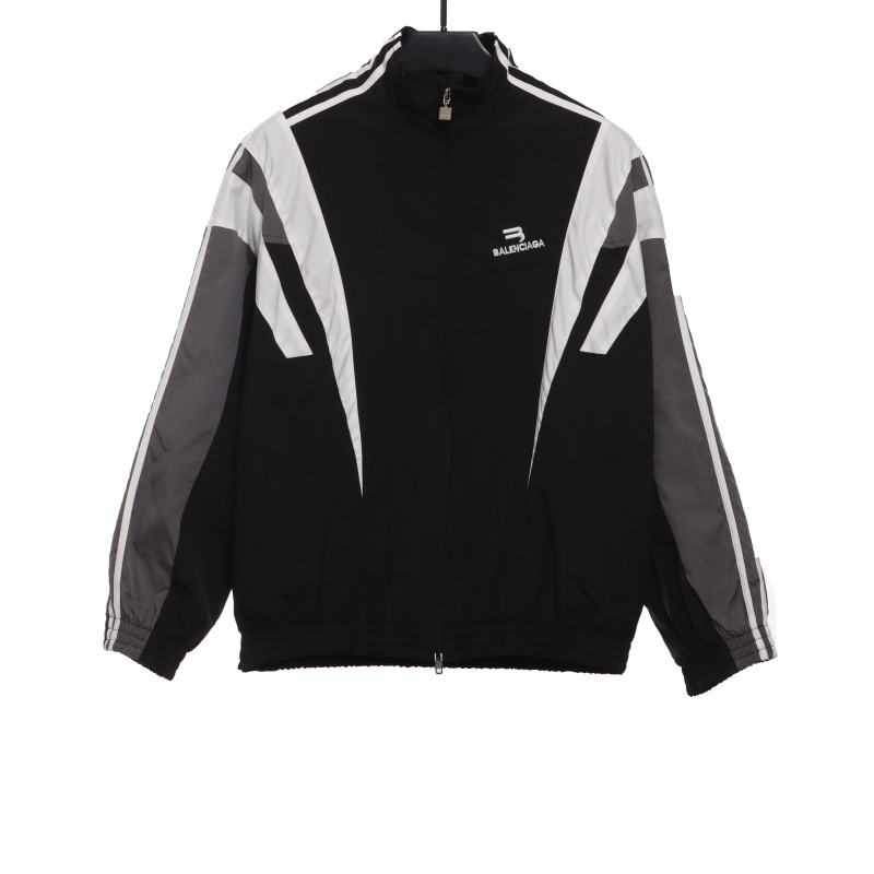  Balenciage double hook embroidered color matching suit jacket