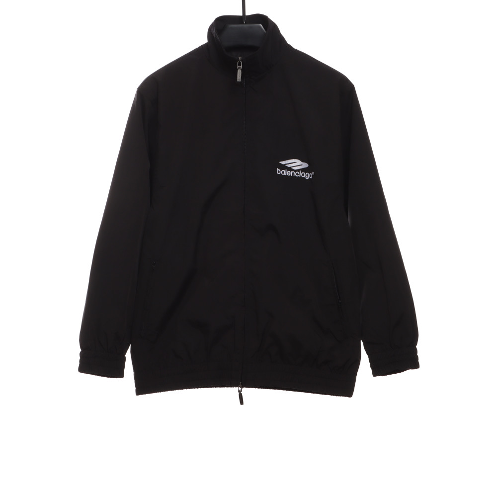  Balenciage double hook embroidered logo zipper jacket