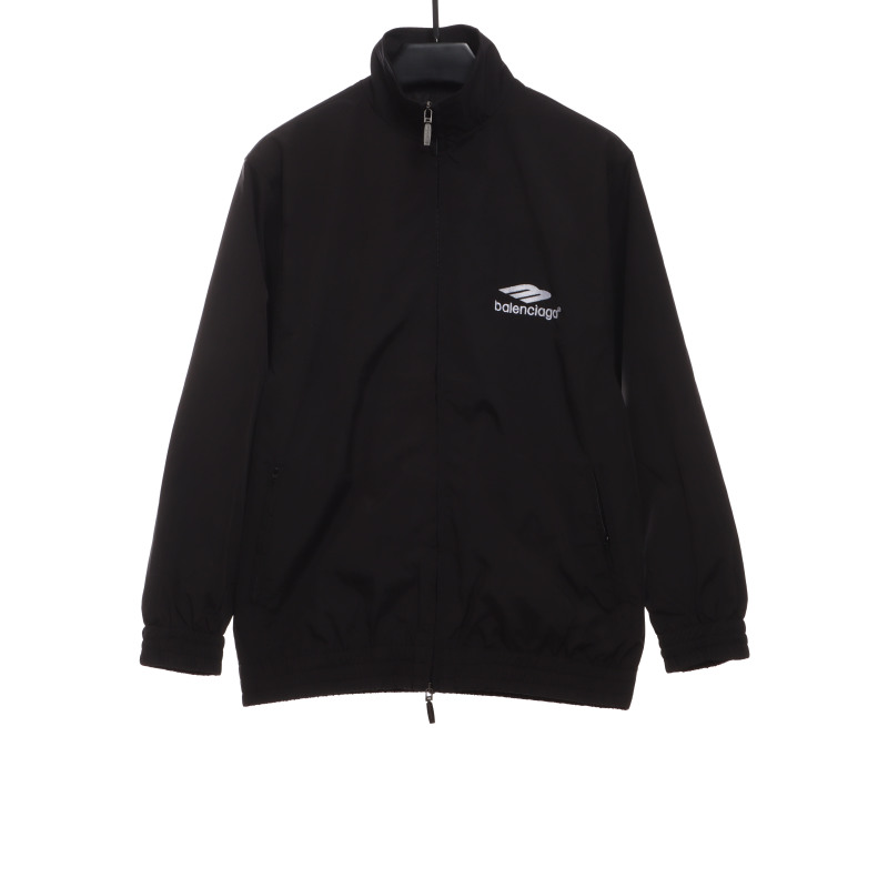  Balenciage double hook embroidered logo zipper jacket