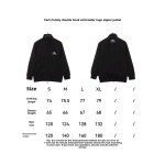  Balenciage double hook embroidered logo zipper jacket