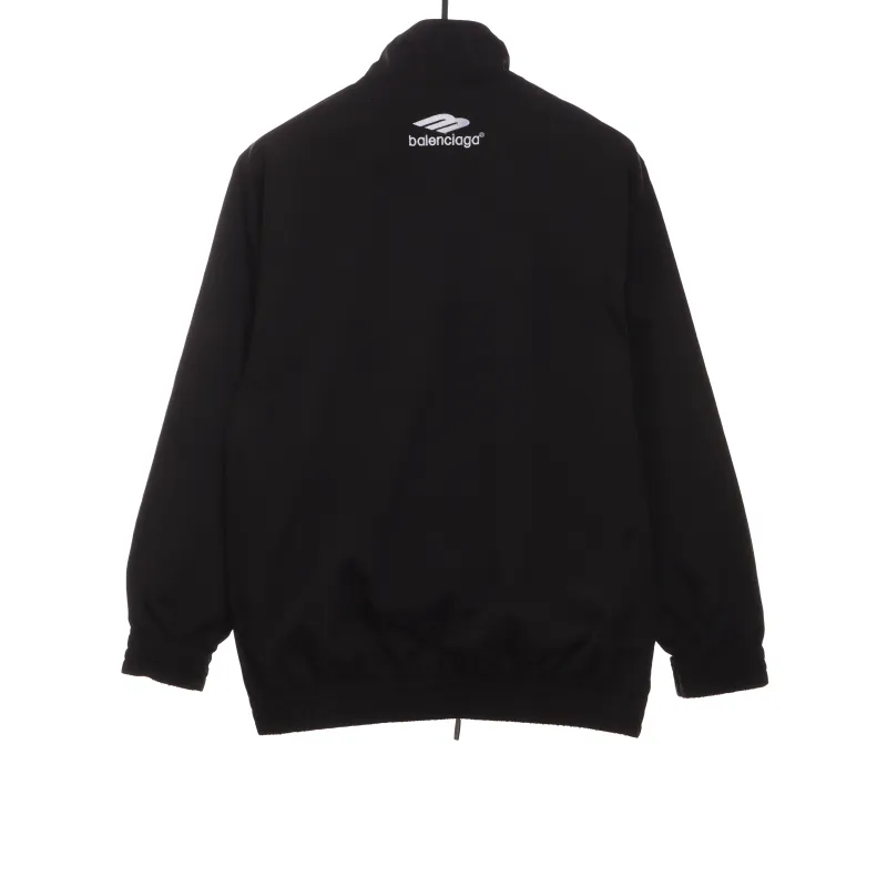 Balenciaga double hook embroidered logo zipper jacket