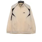 Balenciaga double stitch embroidered contrast suit jacket